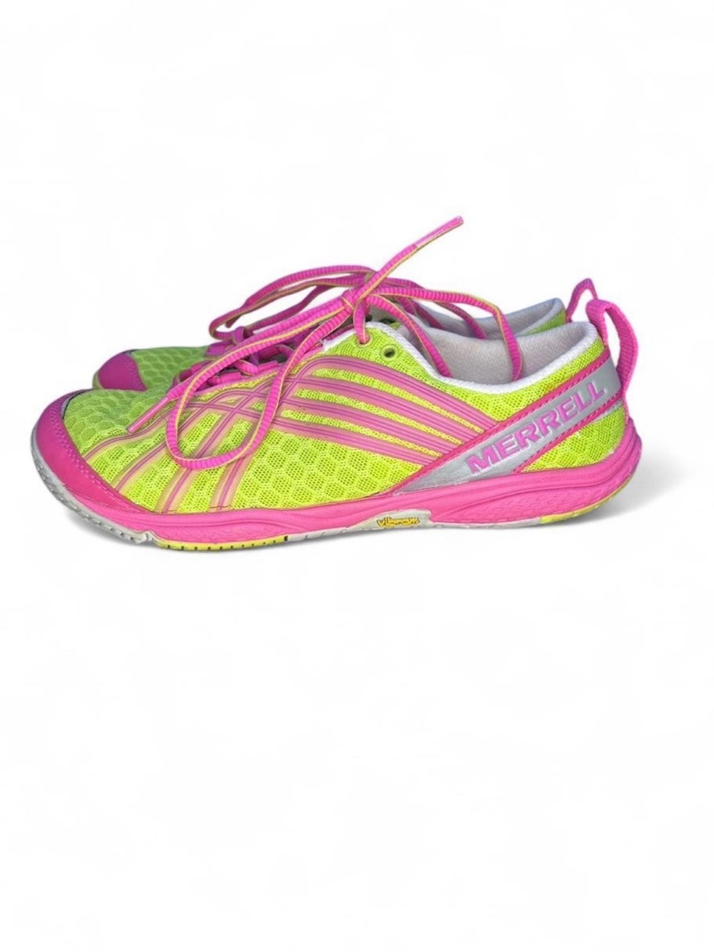 Merrell Road Glove Dash 2 Barefoot Running Shoes Women’s 6 Yellow Pink